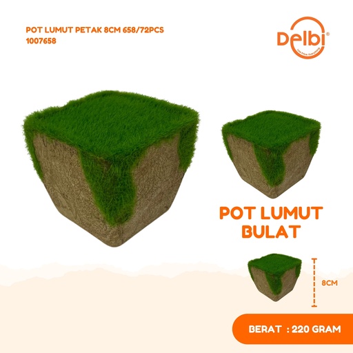 [1007658] POT LUMUT PETAK 8CM 658/72PCS