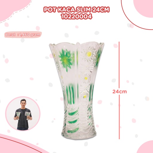 [10220004] POT KACA SLIM 24CM/12PCS