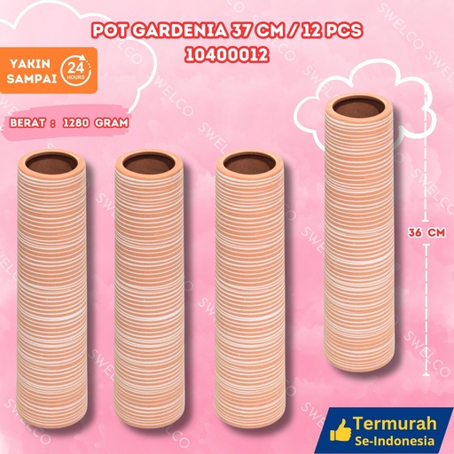 [10400012] POT GARDENIA 37CM/12PCS