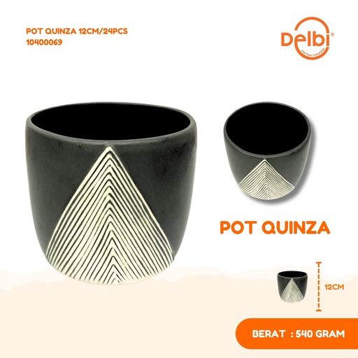 [10400069] POT QUINZA 12CM/24PCS