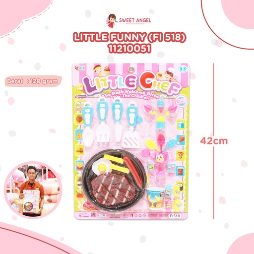 [11210051] (FI 518) LITTLE FUNNY DAPUR MEMASAK COOKING TEFLON BX114