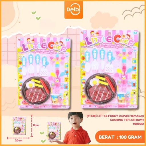 [11210051] (FI 518) LITTLE FUNNY DAPUR MEMASAK COOKING TEFLON BX114