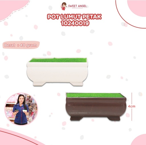 [10240019P5] POT LUMUT PETAK 4CM/315PCS