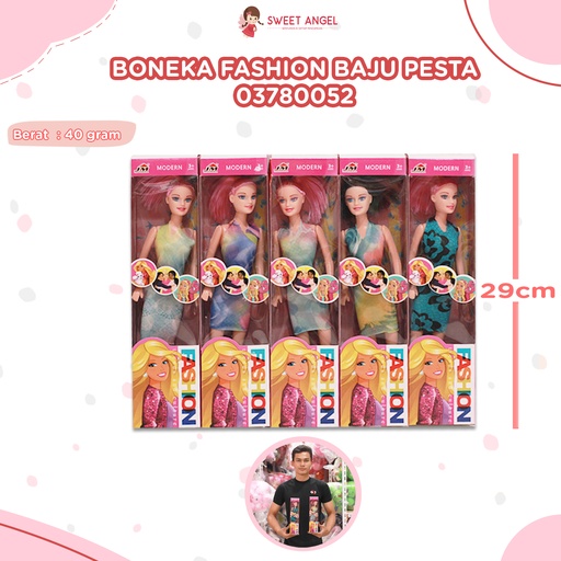 [03780052] (JM0103-A) BONEKA FASHION BAJU PESTA ISI 336PCS ANAK PEREMPUAN BARBIE BX336