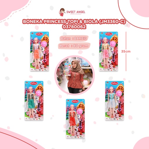 [03780062] (JM3360-C) BONEKA PRINCESS TOPI n BIOLA