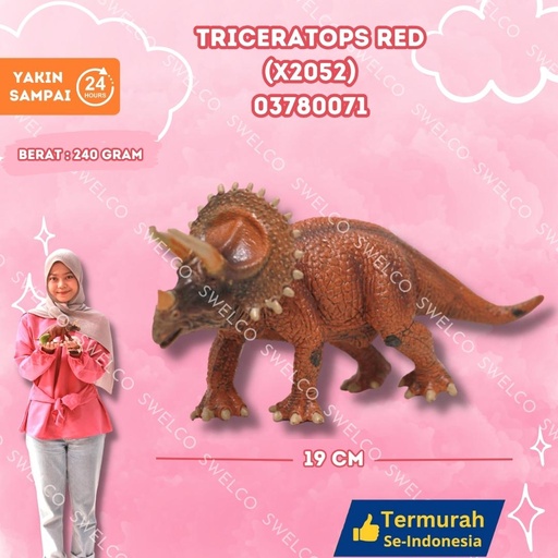 [03780071] (X2052) TRICERATOPS RED