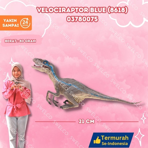 [03780075] (8618) VELOCIRAPTOR BLUE