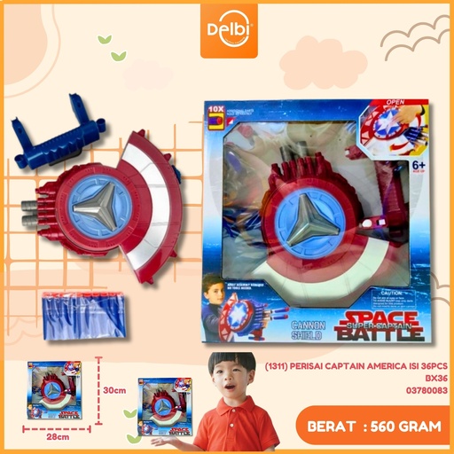 [03780083] (1311) PERISAI CAPTAIN AMERICA ISI 36PCS BX36