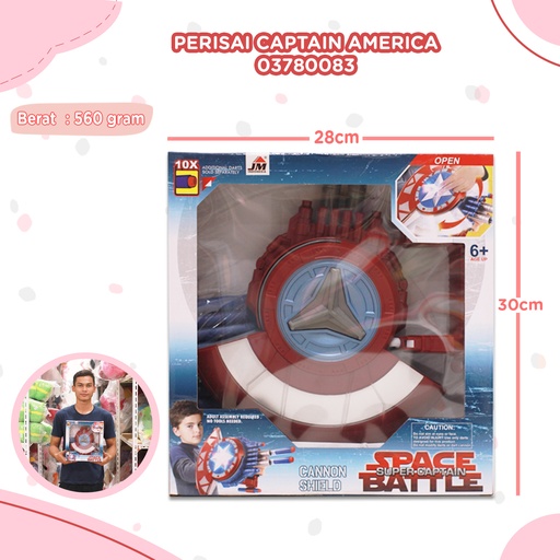[03780083] (1311) PERISAI CAPTAIN AMERICA ISI 36PCS BX36