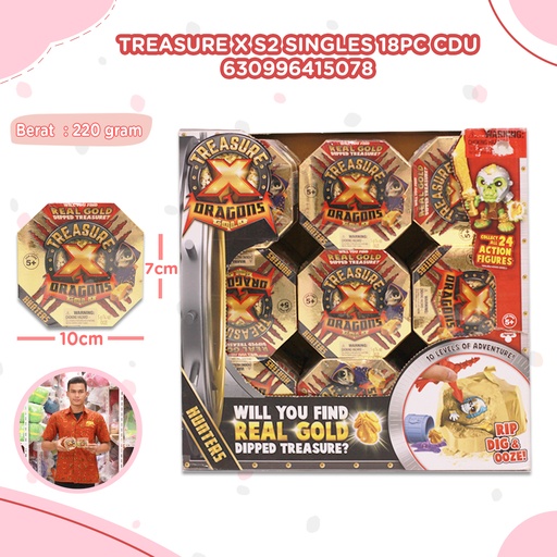[630996415078] Treasure X S2 Singles 18pc CDU