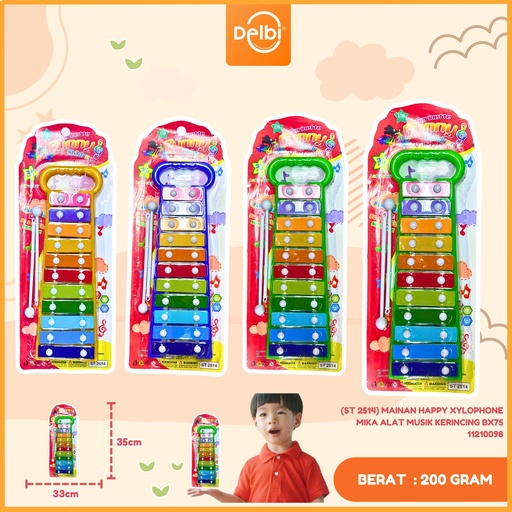 [11210098] (ST 2514) MAINAN HAPPY XYLOPHONE MIKA ALAT MUSIK KERINCING BX75