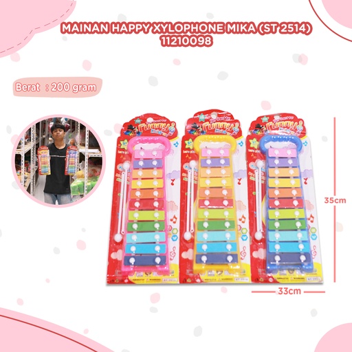 [11210098] (ST 2514) MAINAN HAPPY XYLOPHONE MIKA ALAT MUSIK KERINCING BX75