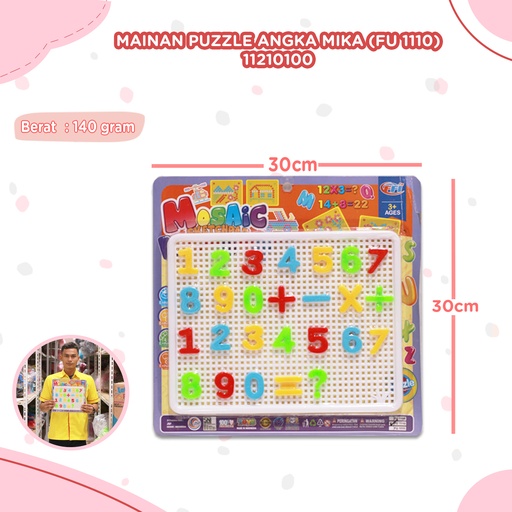 [11210100] (FU 1110) MAINAN PUZZLE ANGKA MIKA BX116