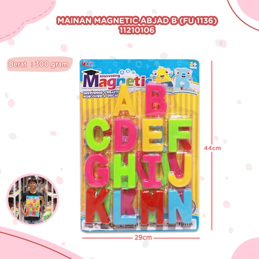 [11210106] (FU 1136) MAINAN MAGNETIC ABJAD B BX28
