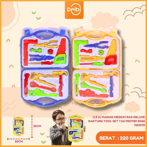 [11210119] (LE 6) MAINAN MEDIUM BAG DELUXE GANTUNG TOOL SET TAS PROYEK BX66
