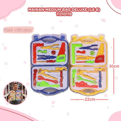 [11210119] (LE 6) MAINAN MEDIUM BAG DELUXE GANTUNG TOOL SET TAS PROYEK BX66