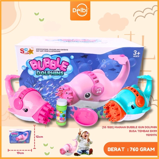 [11210176] (SS 1525) MAINAN BUBBLE GUN DOLPHIN BUSA TEMBAK BX99