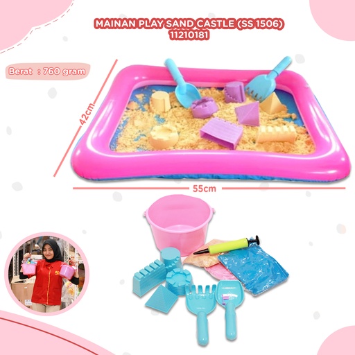 [11210181] (SS 1506) MAINAN PLAY SAND CASTLE cetakan pasir space BX30