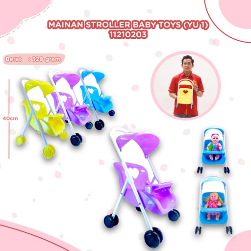 [11210203] (YU 1) MAINAN STROLLER BABY TOYS BX30