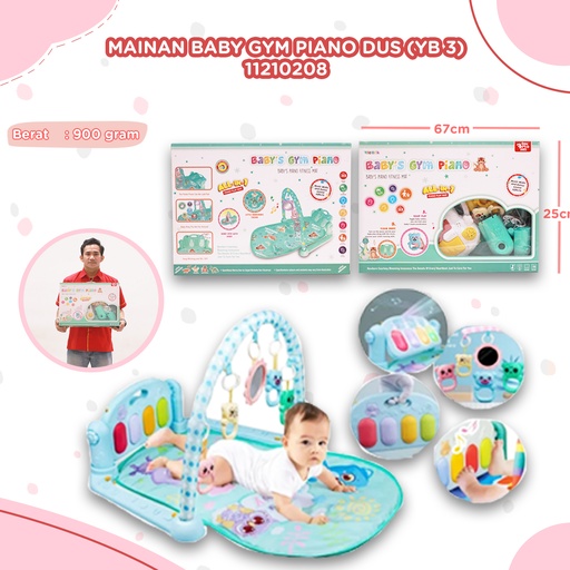 [11210208] (YB 3) MAINAN BABY GYM PIANO DUS BX20