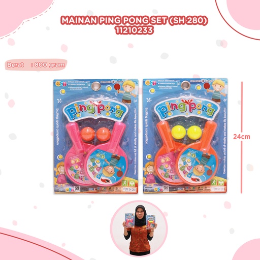 [11210233] (SH 280) MAINAN PING PONG SET BX100