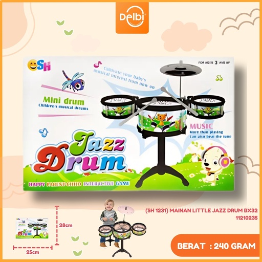 [11210235] (SH 1231) MAINAN LITTLE JAZZ DRUM BX32