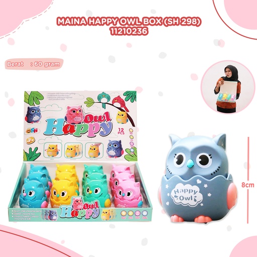 [11210236] (SH 298) 1PCS MAINAN HAPPY OWL BOX BX12 BX444