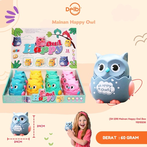 [11210236] (SH 298) 1PCS MAINAN HAPPY OWL BOX BX12 BX444