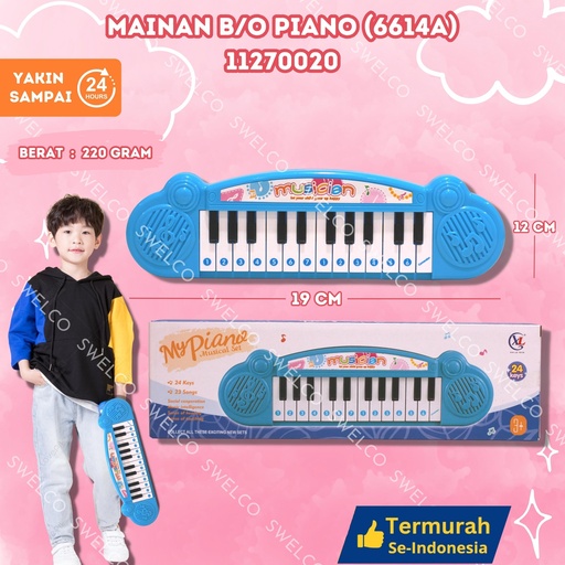 [11270020] (6614A) MAINAN B/O PIANO ISI 72PCS BX72