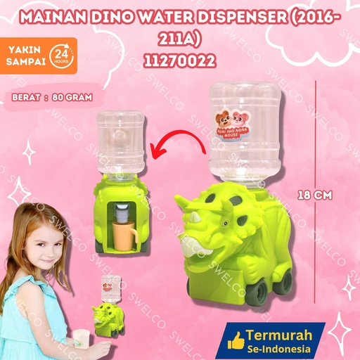 [11270022] (2016-211A) MAINAN DINO WATER DISPENSER ISI 192PCS BX192