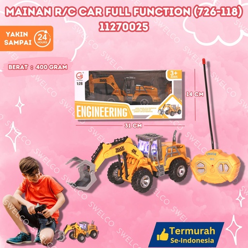 [11270025] (726-118) MAINAN R/C CAR FULL FUNCTION ISI 36PCS BX36