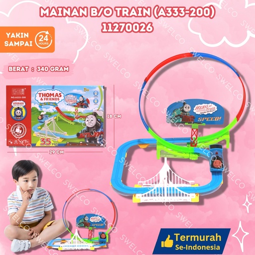 [11270026] (A333-200) MAINAN B/O TRAIN ISI 60PCS BX60