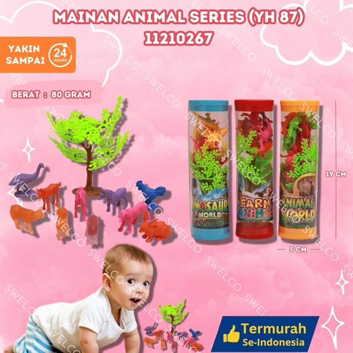 [11210267] (YH 87) MAINAN ANIMAL SERIES ISI 144PCS BX144