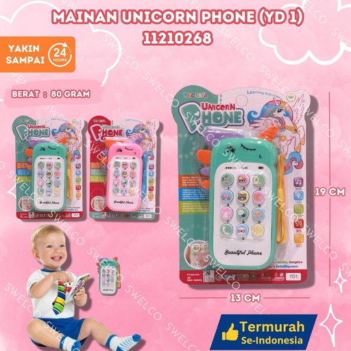 [11210268] (YD 1) MAINAN UNICORN PHONE ISI 190PCS BX190
