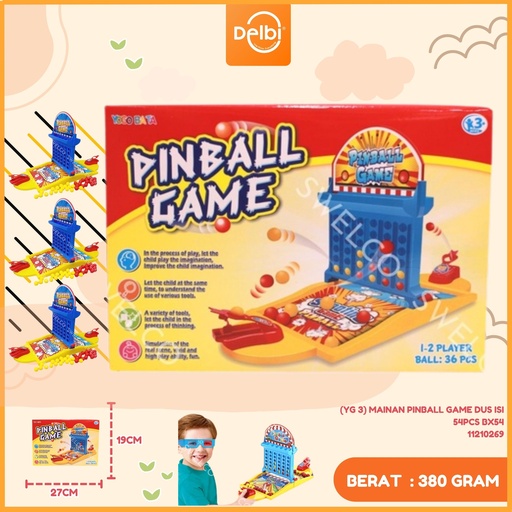 [11210269] (YG 3) MAINAN PINBALL GAME DUS ISI 54PCS BX54