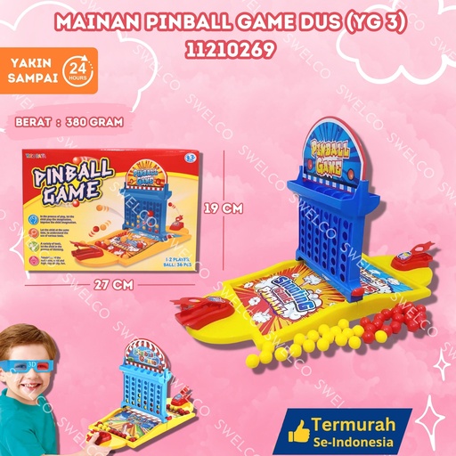 [11210269] (YG 3) MAINAN PINBALL GAME DUS ISI 54PCS BX54