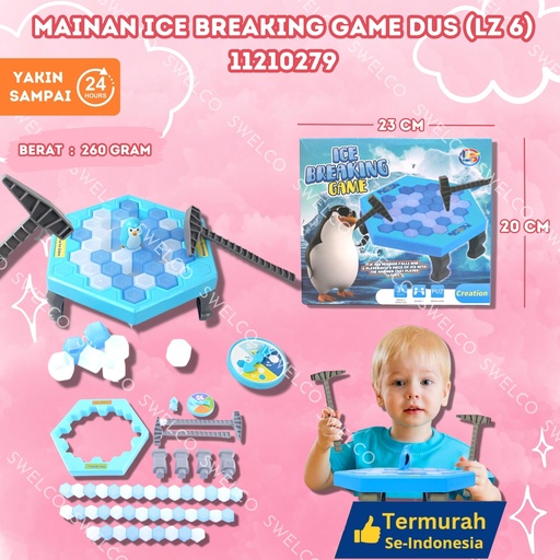 [11210279] (LZ 6) MAINAN ICE BREAKING GAME DUS ISI 63PCS PENGUIN BX63