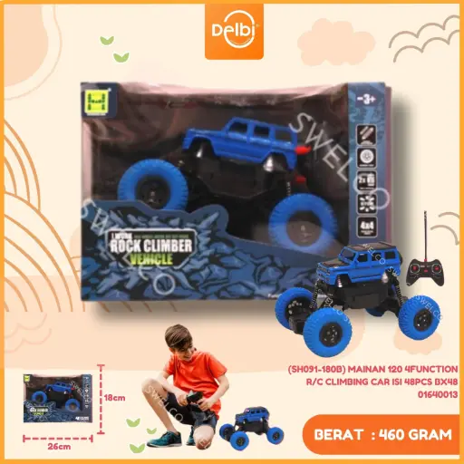 [01640013] (SH091-180B) MAINAN 120 4FUNCTION R/C CLIMBING CAR ISI 48PCS BX48