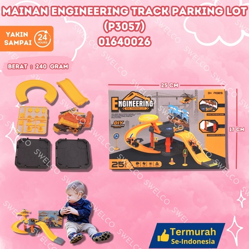 [01640026] (P3057) MAINAN ENGINEERING TRACK PARKING LOT ISI 96PCS BX96