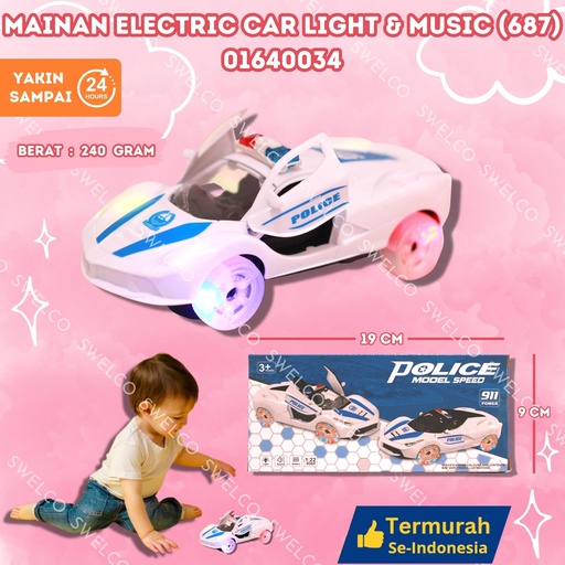 [01640034] (687) MAINAN ELECTRIC CAR LIGHT n MUSIC ISI 144PCS BX144