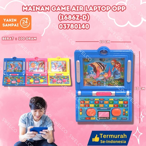 [03780140] (398G-D1) MAINAN GAME AIR LAPTOP OPP(398G-D1) ISI 360PCS BX360