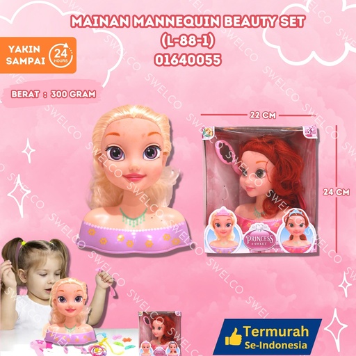 [01640055] (L-88-1) MAINAN MANNEQUIN BEAUTY SET ISI 48PCS BX48