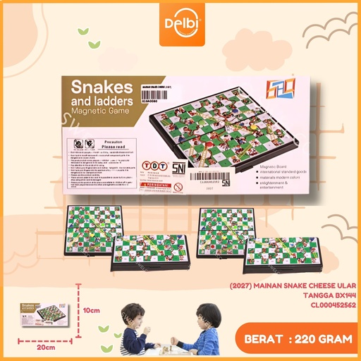 [CL000452562] (2027) MAINAN SNAKE CHEESE ULAR TANGGA BX144