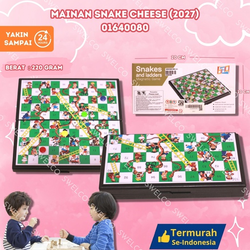 [CL000452562] (2027) MAINAN SNAKE CHEESE ULAR TANGGA BX144