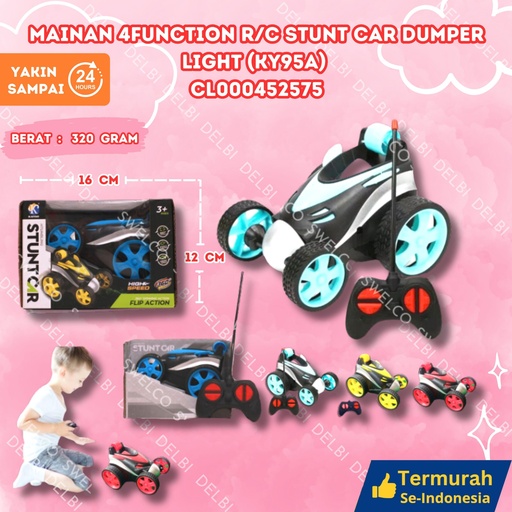 [CL000452575] (KY95A) MAINAN 4FUNCTION R/C STUNT CAR DUMPER LIGHT ISI 72PCS remote MOBIL KECIL LAMPU BX72