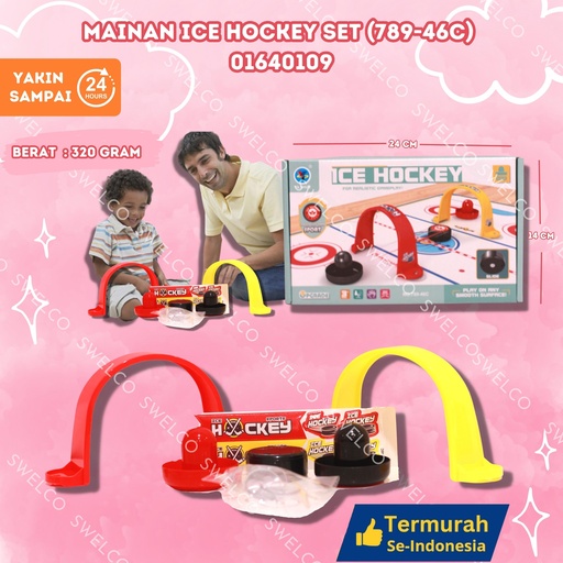 [01640109] (789-46C) MAINAN ICE HOCKEY SET ISI 84PCS BX84