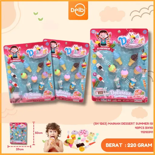 [11210341] (SH 1263) MAINAN DESSERT SUMMER ISI 40PCS BX40