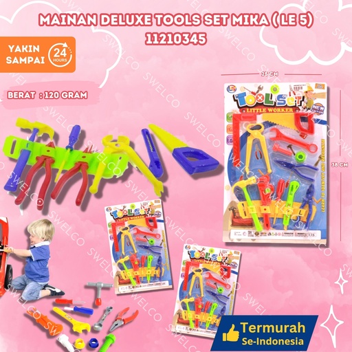 [11210345] (LE 5) MAINAN DELUXE TOOLS SET MIKA ISI 114PCS BX114