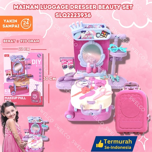 [SLQ2223936] (24PCS) MAINAN LUGGAGE DRESSER BEAUTY SET T2151-B BX72