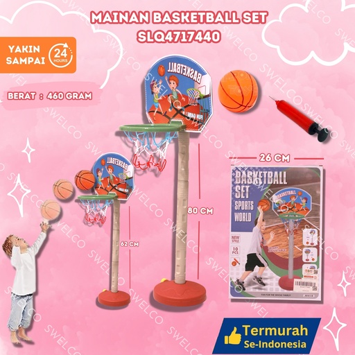 [SLQ4717440] (48PCS) MAINAN BASKETBALL SET JB5033E BX48